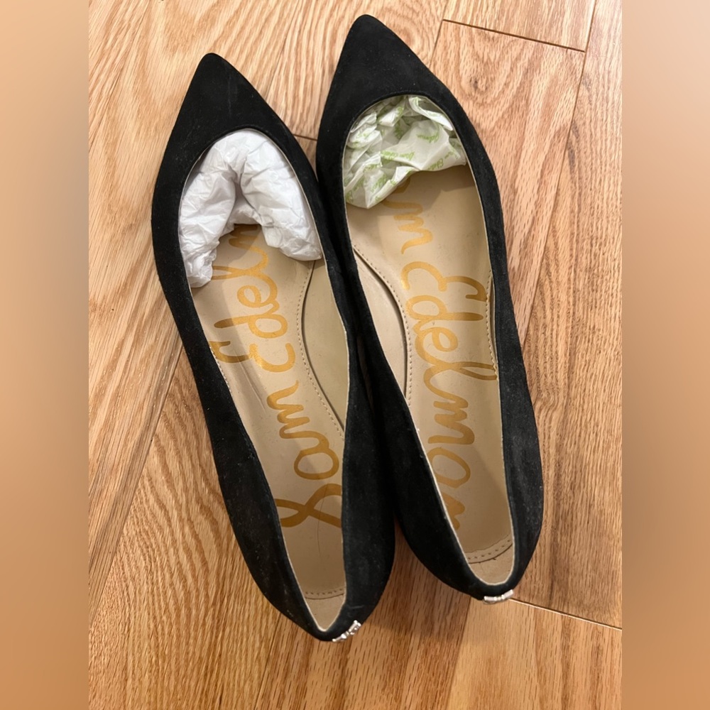 Sam Edelman Pointed Black Loafers